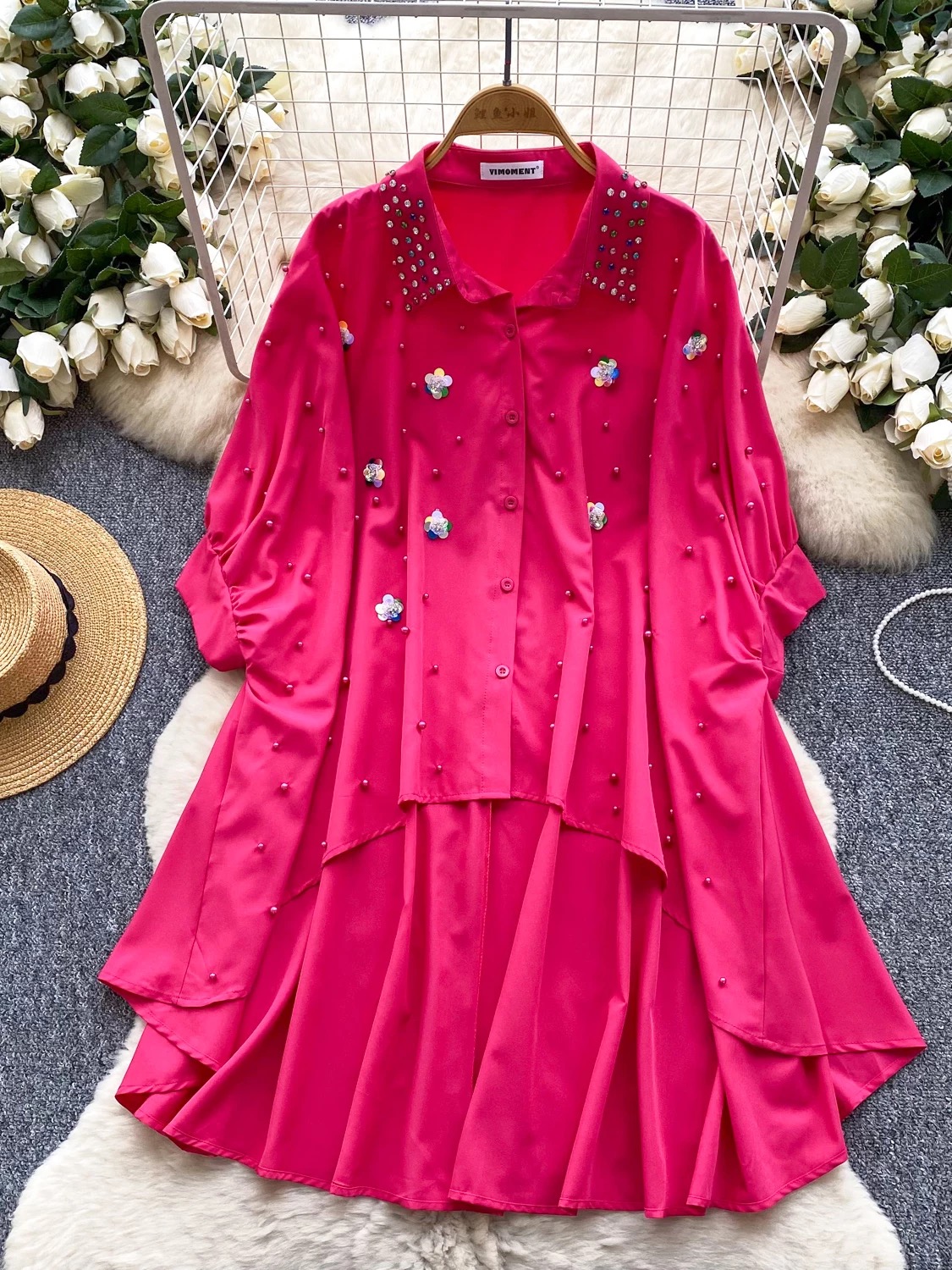 Cherie rose shirt dress SD110 images